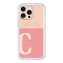 スリムプロテクションプレミアムケース with MagSafe［ オリジナル - initial two tone - C pink ］