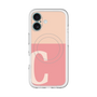 スリムプロテクションプレミアムケース with MagSafe［ オリジナル - initial two tone - C pink ］