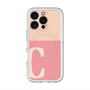 スリムプロテクションプレミアムケース with MagSafe［ オリジナル - initial two tone - C pink ］