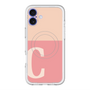 スリムプロテクションプレミアムケース with MagSafe［ オリジナル - initial two tone - C pink ］