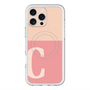 スリムプロテクションプレミアムケース with MagSafe［ オリジナル - initial two tone - C pink ］