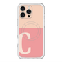 スリムプロテクションプレミアムケース with MagSafe［ オリジナル - initial two tone - C pink ］