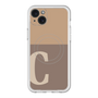 スリムプロテクションプレミアムケース with MagSafe［ オリジナル - initial two tone - C brown ］