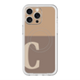 スリムプロテクションプレミアムケース with MagSafe［ オリジナル - initial two tone - C brown ］