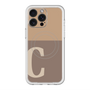 スリムプロテクションプレミアムケース with MagSafe［ オリジナル - initial two tone - C brown ］