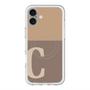 スリムプロテクションプレミアムケース with MagSafe［ オリジナル - initial two tone - C brown ］