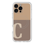 スリムプロテクションプレミアムケース with MagSafe［ オリジナル - initial two tone - C brown ］