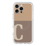 スリムプロテクションプレミアムケース with MagSafe［ オリジナル - initial two tone - C brown ］