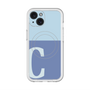 スリムプロテクションプレミアムケース with MagSafe［ オリジナル - initial two tone - C blue ］