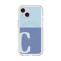 スリムプロテクションプレミアムケース with MagSafe［ オリジナル - initial two tone - C blue ］