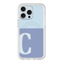 スリムプロテクションプレミアムケース with MagSafe［ オリジナル - initial two tone - C blue ］