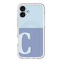 スリムプロテクションプレミアムケース with MagSafe［ オリジナル - initial two tone - C blue ］