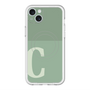 スリムプロテクションプレミアムケース with MagSafe［ オリジナル - initial two tone - C green ］