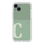 スリムプロテクションプレミアムケース with MagSafe［ オリジナル - initial two tone - C green ］