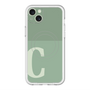 スリムプロテクションプレミアムケース with MagSafe［ オリジナル - initial two tone - C green ］