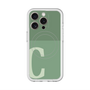 スリムプロテクションプレミアムケース with MagSafe［ オリジナル - initial two tone - C green ］