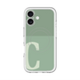 スリムプロテクションプレミアムケース with MagSafe［ オリジナル - initial two tone - C green ］