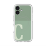 スリムプロテクションプレミアムケース with MagSafe［ オリジナル - initial two tone - C green ］