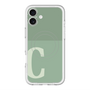 スリムプロテクションプレミアムケース with MagSafe［ オリジナル - initial two tone - C green ］