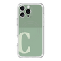 スリムプロテクションプレミアムケース with MagSafe［ オリジナル - initial two tone - C green ］