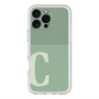 スリムプロテクションプレミアムケース with MagSafe［ オリジナル - initial two tone - C green ］
