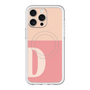 スリムプロテクションプレミアムケース with MagSafe［ オリジナル - initial two tone - D pink ］
