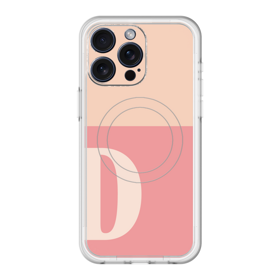 スリムプロテクションプレミアムケース with MagSafe［ オリジナル - initial two tone - D pink ］