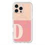 スリムプロテクションプレミアムケース with MagSafe［ オリジナル - initial two tone - D pink ］