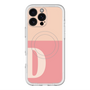 スリムプロテクションプレミアムケース with MagSafe［ オリジナル - initial two tone - D pink ］