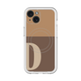 スリムプロテクションプレミアムケース with MagSafe［ オリジナル - initial two tone - D brown ］