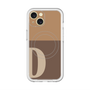 スリムプロテクションプレミアムケース with MagSafe［ オリジナル - initial two tone - D brown ］