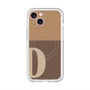 スリムプロテクションプレミアムケース with MagSafe［ オリジナル - initial two tone - D brown ］