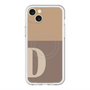 スリムプロテクションプレミアムケース with MagSafe［ オリジナル - initial two tone - D brown ］