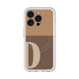 スリムプロテクションプレミアムケース with MagSafe［ オリジナル - initial two tone - D brown ］