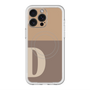 スリムプロテクションプレミアムケース with MagSafe［ オリジナル - initial two tone - D brown ］