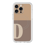 スリムプロテクションプレミアムケース with MagSafe［ オリジナル - initial two tone - D brown ］