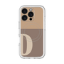 スリムプロテクションプレミアムケース with MagSafe［ オリジナル - initial two tone - D brown ］