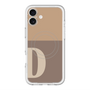 スリムプロテクションプレミアムケース with MagSafe［ オリジナル - initial two tone - D brown ］