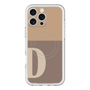 スリムプロテクションプレミアムケース with MagSafe［ オリジナル - initial two tone - D brown ］