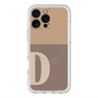 スリムプロテクションプレミアムケース with MagSafe［ オリジナル - initial two tone - D brown ］
