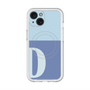 スリムプロテクションプレミアムケース with MagSafe［ オリジナル - initial two tone - D blue ］
