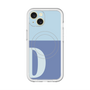 スリムプロテクションプレミアムケース with MagSafe［ オリジナル - initial two tone - D blue ］
