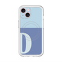 スリムプロテクションプレミアムケース with MagSafe［ オリジナル - initial two tone - D blue ］