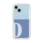 スリムプロテクションプレミアムケース with MagSafe［ オリジナル - initial two tone - D blue ］