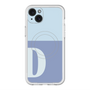 スリムプロテクションプレミアムケース with MagSafe［ オリジナル - initial two tone - D blue ］