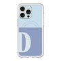 スリムプロテクションプレミアムケース with MagSafe［ オリジナル - initial two tone - D blue ］