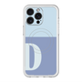 スリムプロテクションプレミアムケース with MagSafe［ オリジナル - initial two tone - D blue ］