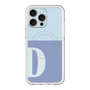 スリムプロテクションプレミアムケース with MagSafe［ オリジナル - initial two tone - D blue ］