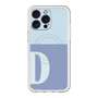 スリムプロテクションプレミアムケース with MagSafe［ オリジナル - initial two tone - D blue ］