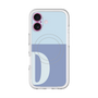 スリムプロテクションプレミアムケース with MagSafe［ オリジナル - initial two tone - D blue ］